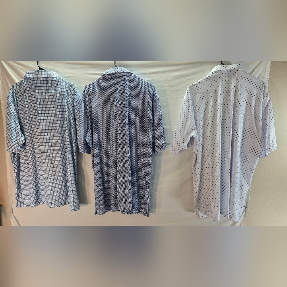 Lot of 3 Collars and Co Men's 2XL Polo Dress Relaxed Shirts New - Picture 2 of 6